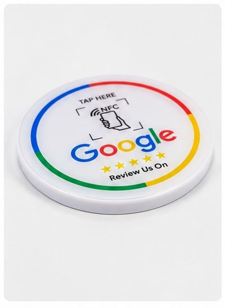 Tarjeta NFC Redonda Blanca