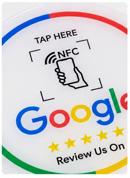 Tarjeta NFC Redonda Blanca